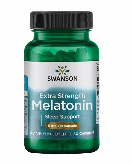 Swanson Melatonin 5 mg 60 kapseln extra strength