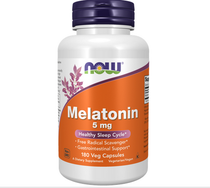 nowfoods melatonin 5 mg 180 kapseln