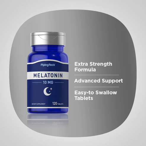 PipingRock Melatonin 10 mg 120 Tabletten