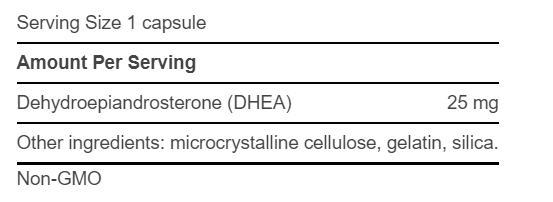 Life Extension DHEA 25 mg 100 Capsules