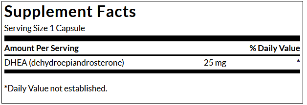 Swanson DHEA 25 mg 120 Caps