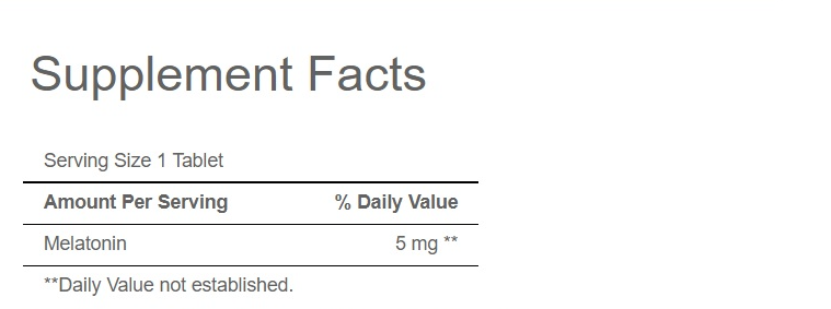 Puritan's Pride Melatonin 5 mg 120 Tabletten