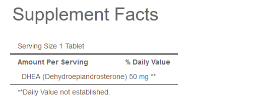 Puritan's Pride DHEA 50 mg 50 Tabletten