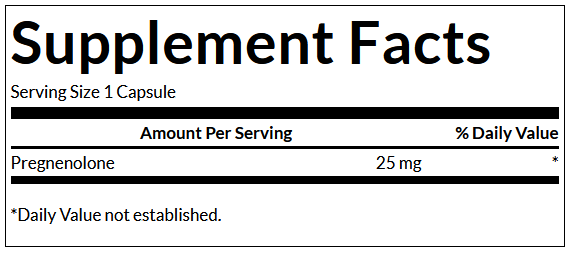 Swanson Pregnenolone 25 mg 60 caps