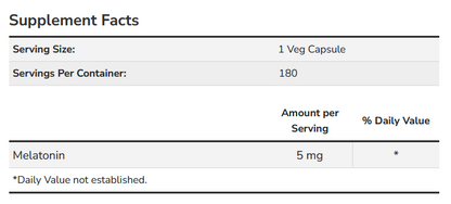 Now Foods Melatonin 5 mg 180 caps